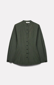 CHEMISE CINTRÉE CHARLENE EN COTON CHARBON - ROSEANNA