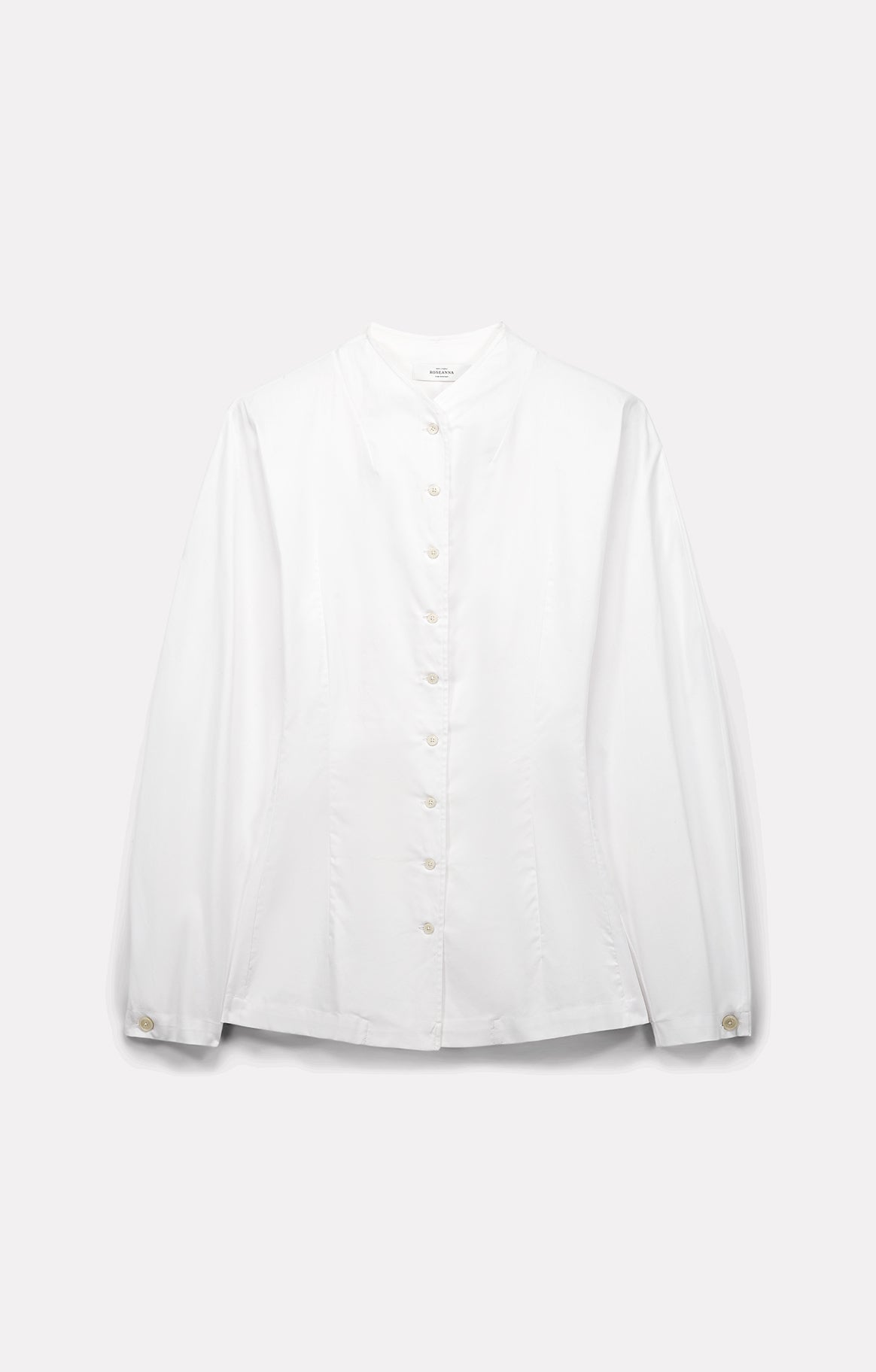 CHEMISE CINTRÉE CHARLENE EN POPELINE BLANC - ROSEANNA