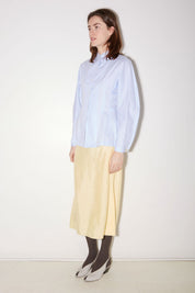 CHEMISE CINTRÉE CHARLENE EN POPELINE BLEU - ROSEANNA