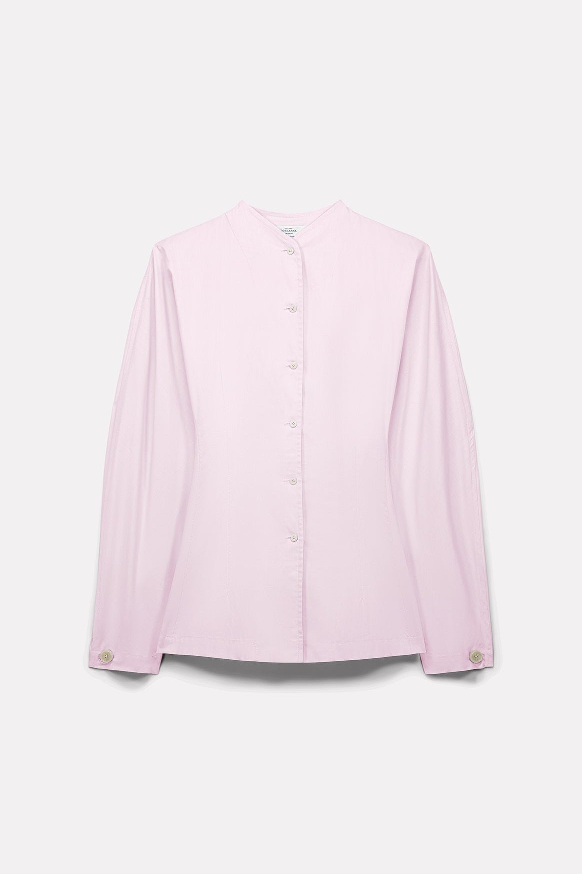 CHEMISE CINTRÉE CHARLENE EN POPELINE ROSE - ROSEANNA