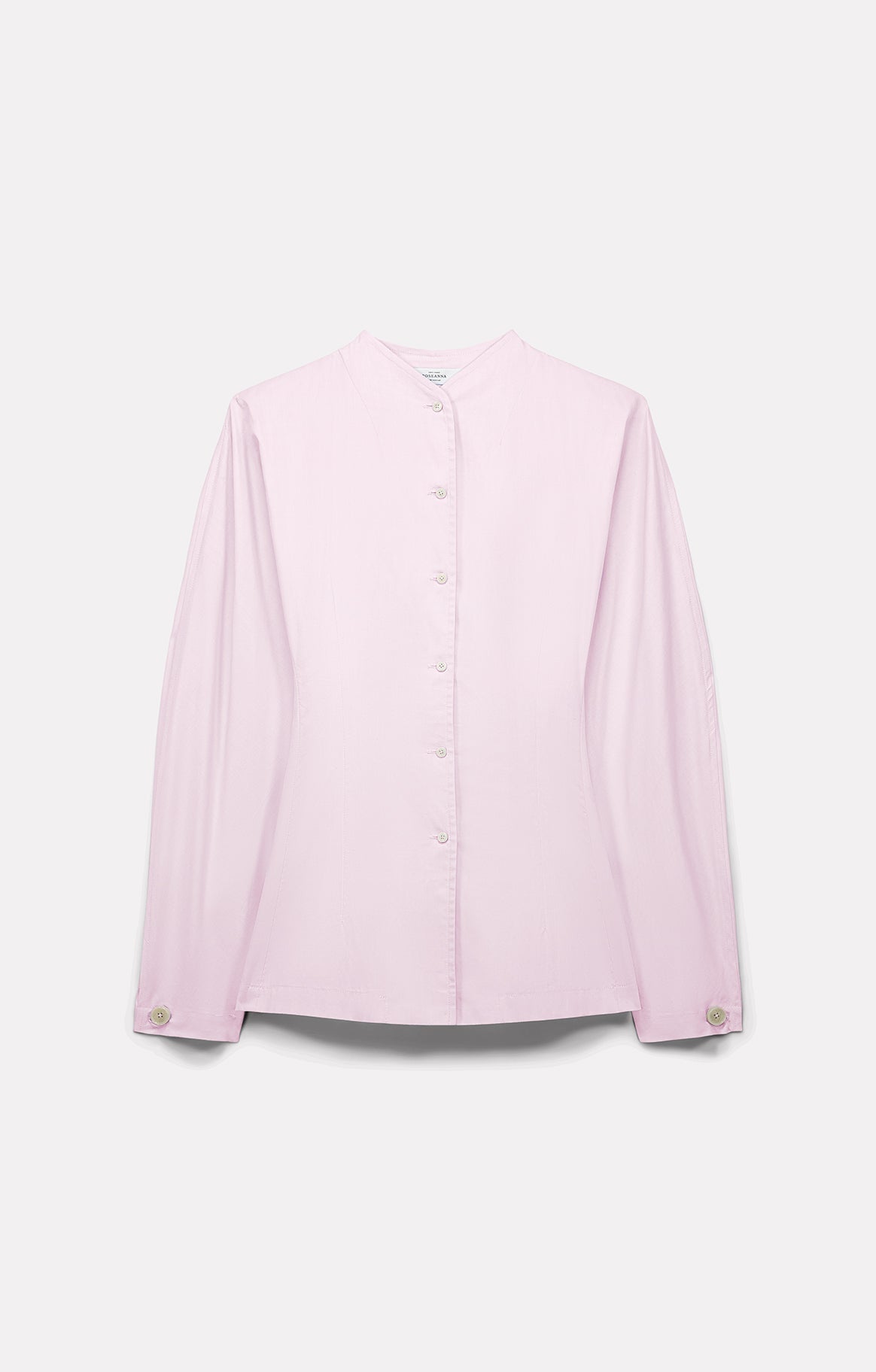 CHEMISE CINTRÉE CHARLENE EN POPELINE ROSE - ROSEANNA