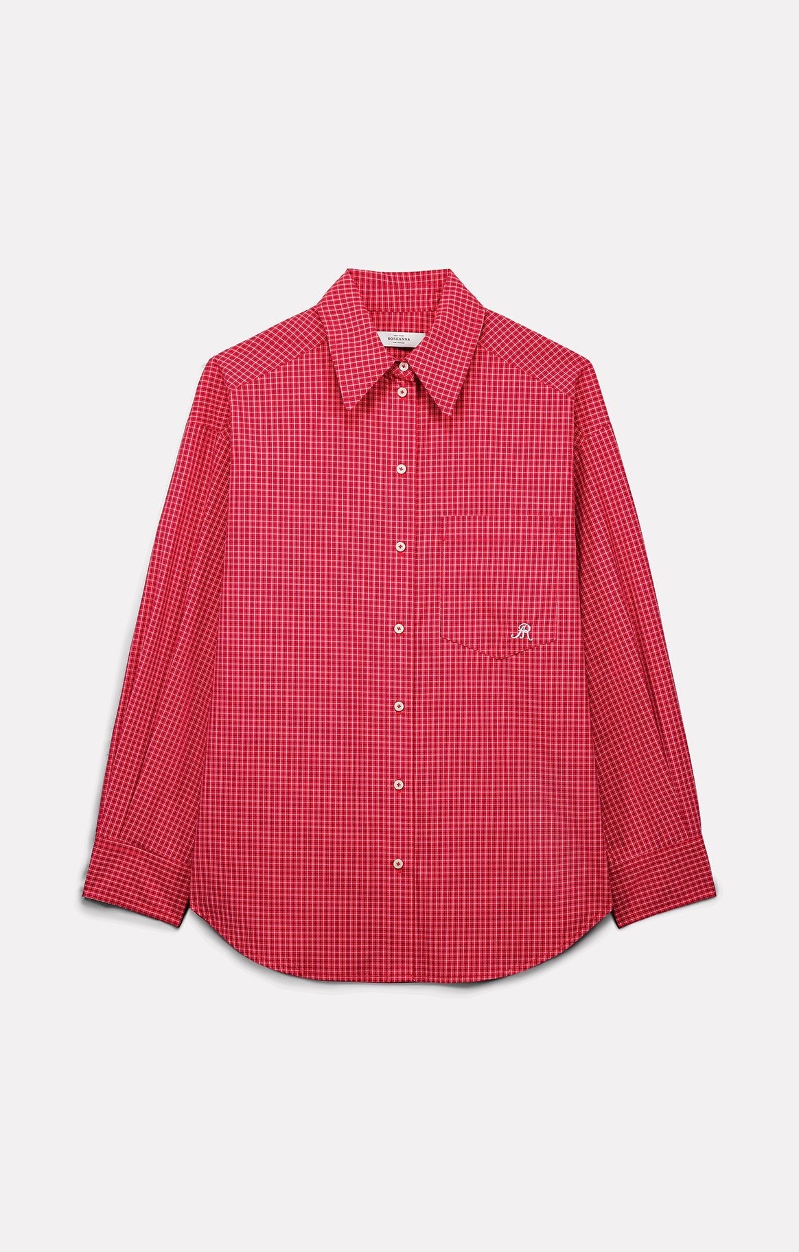 CHEMISE FIRST EN COTON ROUGE - ROSEANNA