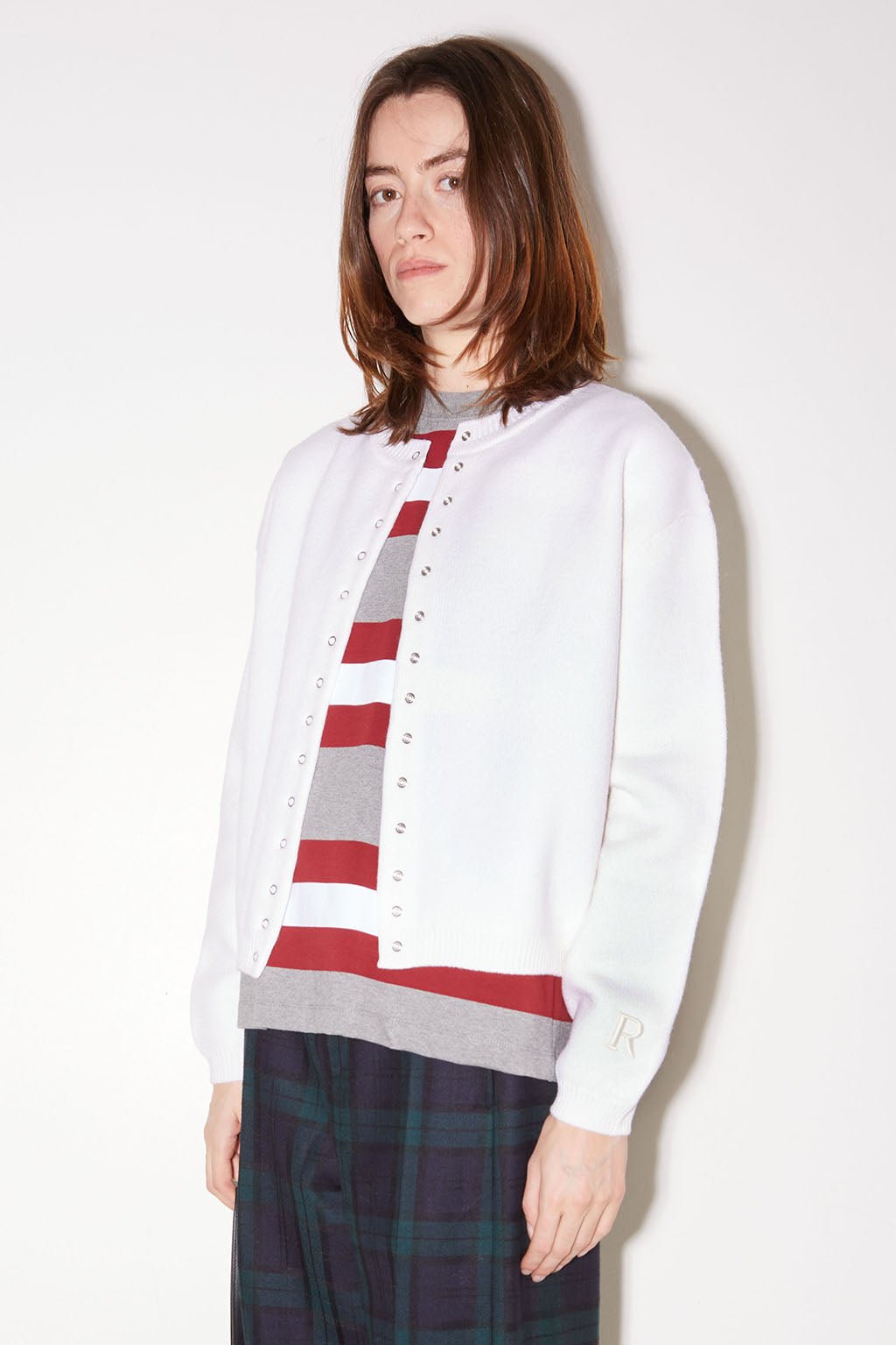 GILET TINOS EN LAINE MÉRINOS IVOIRE - ROSEANNA