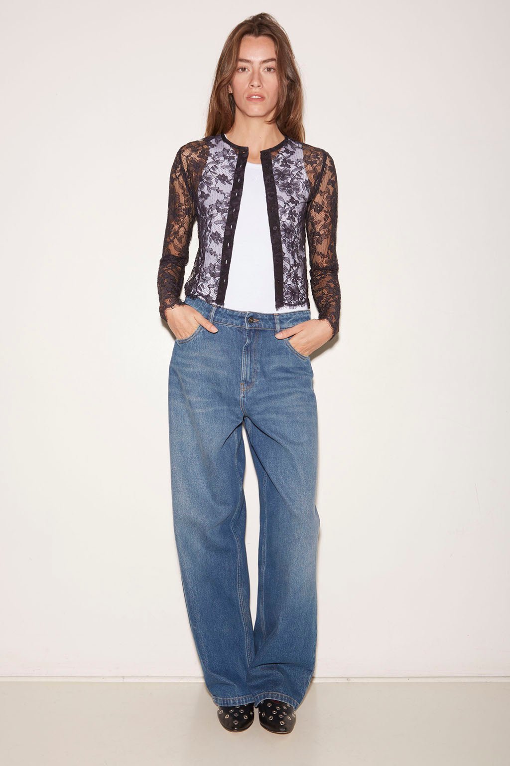 JEAN BARREL HILTON EN DENIM STONE - ROSEANNA