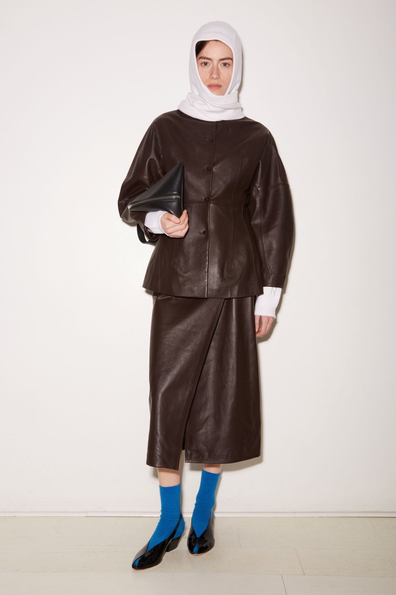JUPE MARTIN EN CUIR COOKIE - ROSEANNA