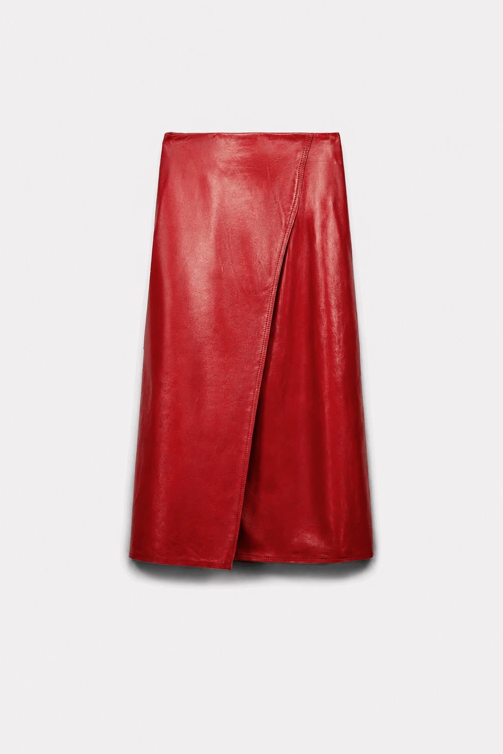 JUPE MARTIN EN CUIR LIPSTICK - ROSEANNA