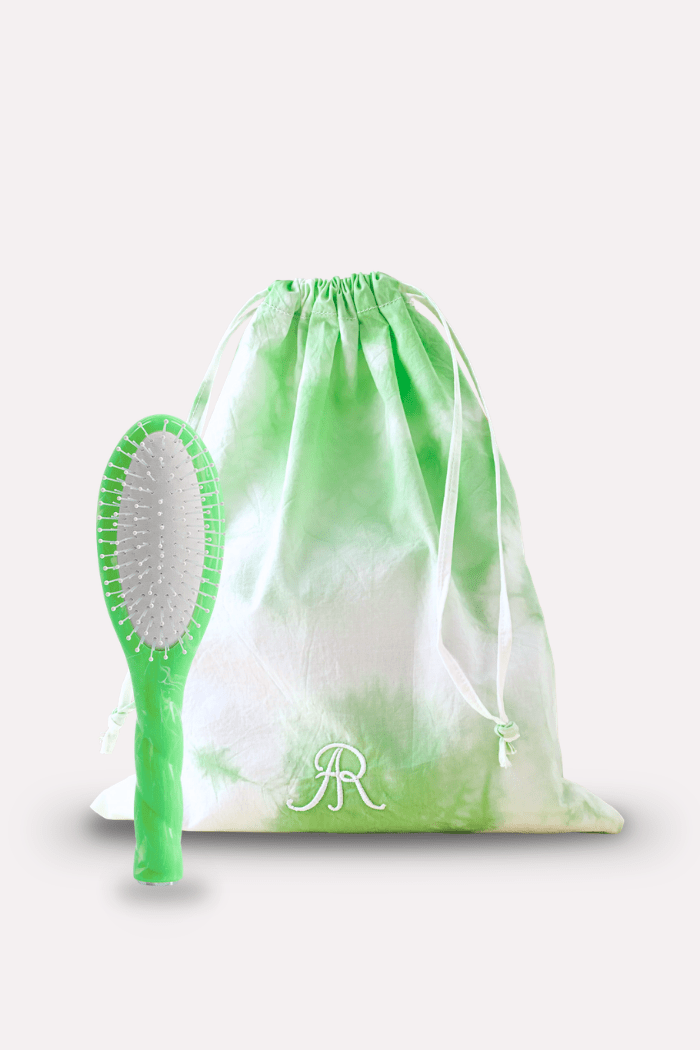 Le duo Petite Brosse Miracle N°4 et sa Pochette Cover Lime - ROSEANNA