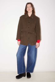 MANTEAU COURT LENY EN LAINE COOKIE - ROSEANNA