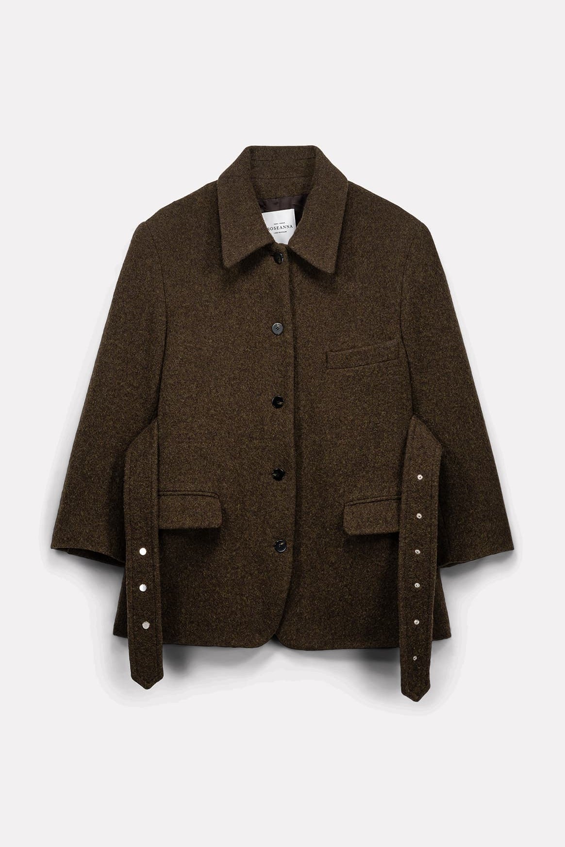 MANTEAU COURT LENY EN LAINE COOKIE - ROSEANNA