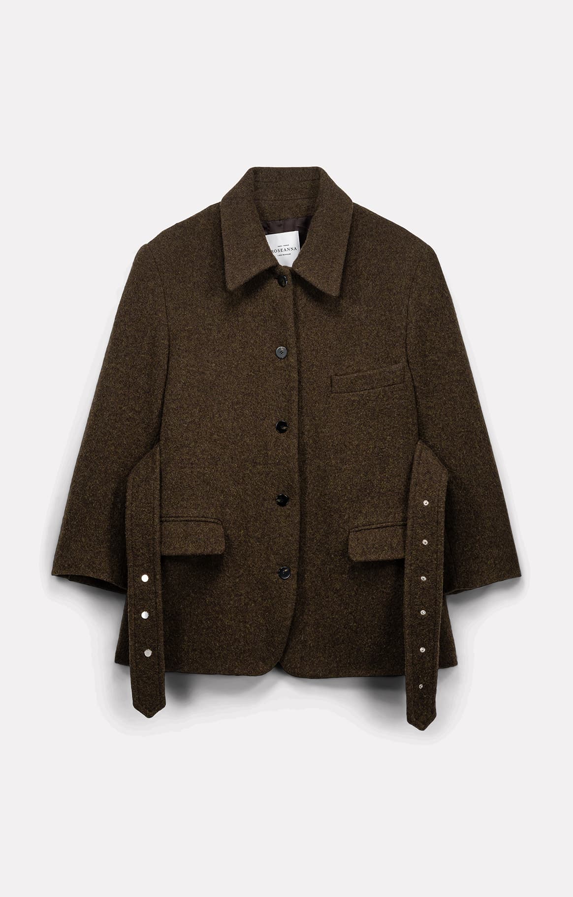 MANTEAU COURT LENY EN LAINE COOKIE - ROSEANNA