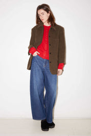 MANTEAU COURT LENY EN LAINE COOKIE - ROSEANNA