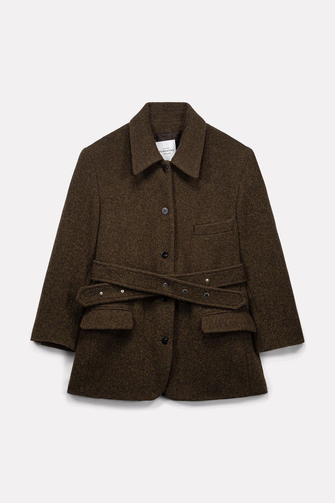 MANTEAU COURT LENY EN LAINE COOKIE - ROSEANNA
