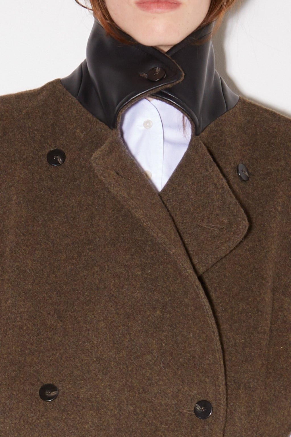 MANTEAU LONG DUNDEE EN LAINE COOKIE - ROSEANNA