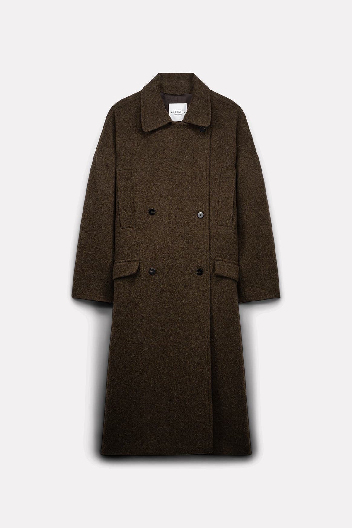 MANTEAU LONG DUNDEE EN LAINE COOKIE - ROSEANNA