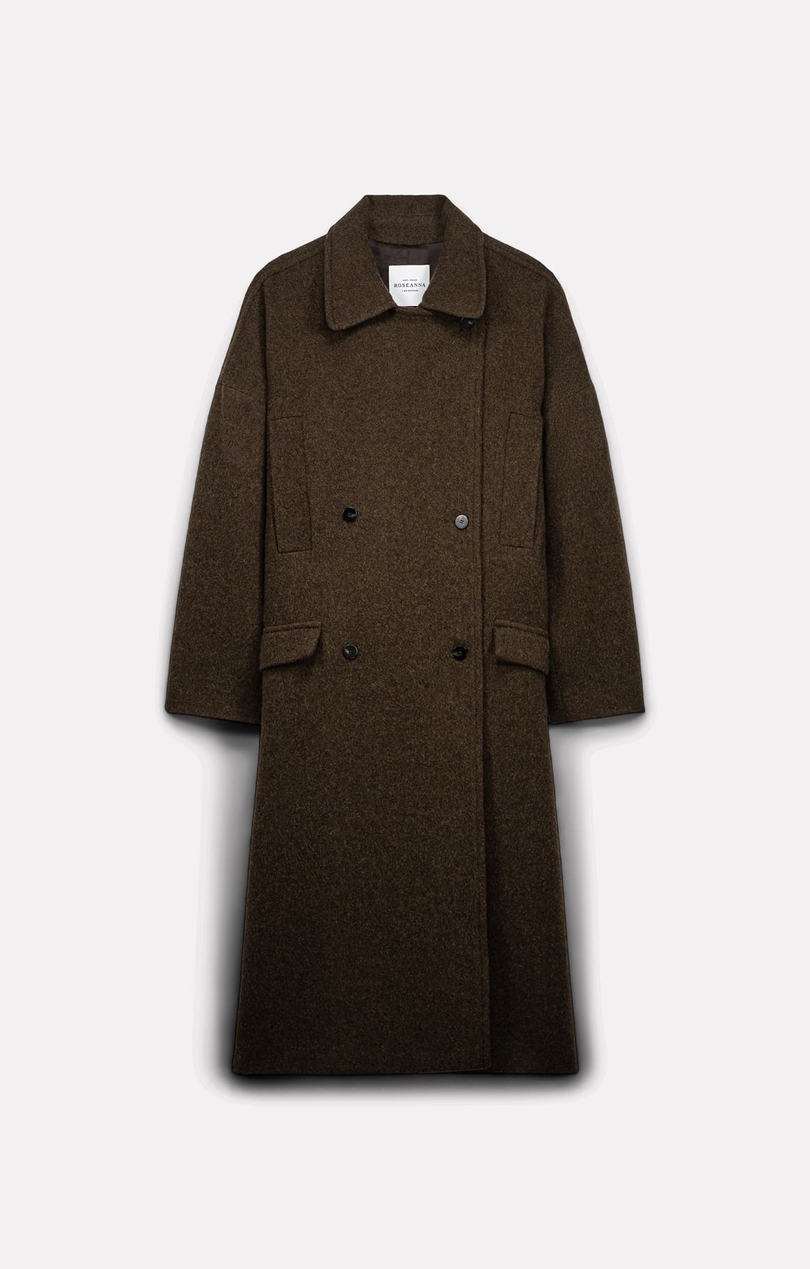 MANTEAU LONG DUNDEE EN LAINE COOKIE - ROSEANNA