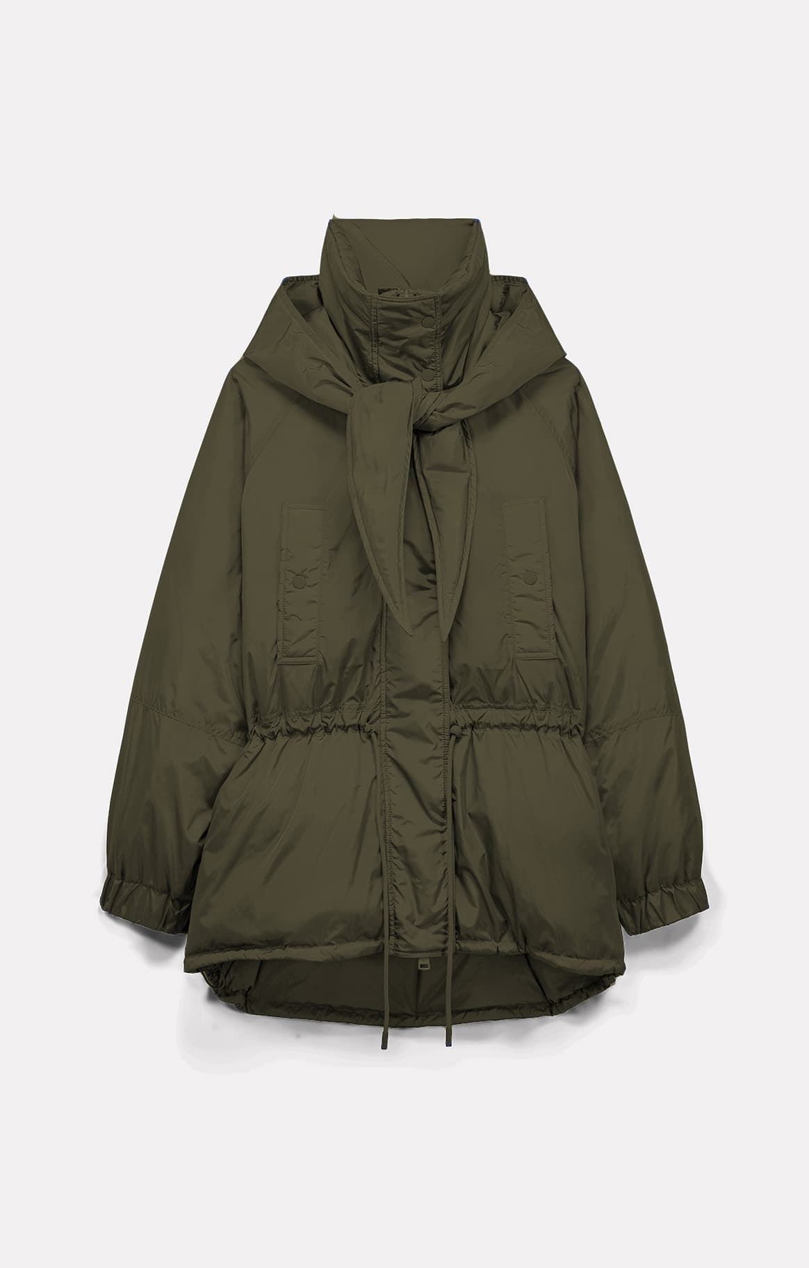 QUILTED NYLON PUFFER JACKET PARK COOKIE
