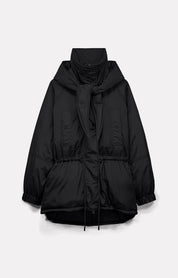 QUILTED NYLON PARKA CHARCOAL