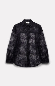 CHEMISE TISH EN DENTELLE NAVY - ROSEANNA