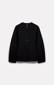 VESTE CHARLIE AJUSTÉE EN LAINE NOIR - ROSEANNA