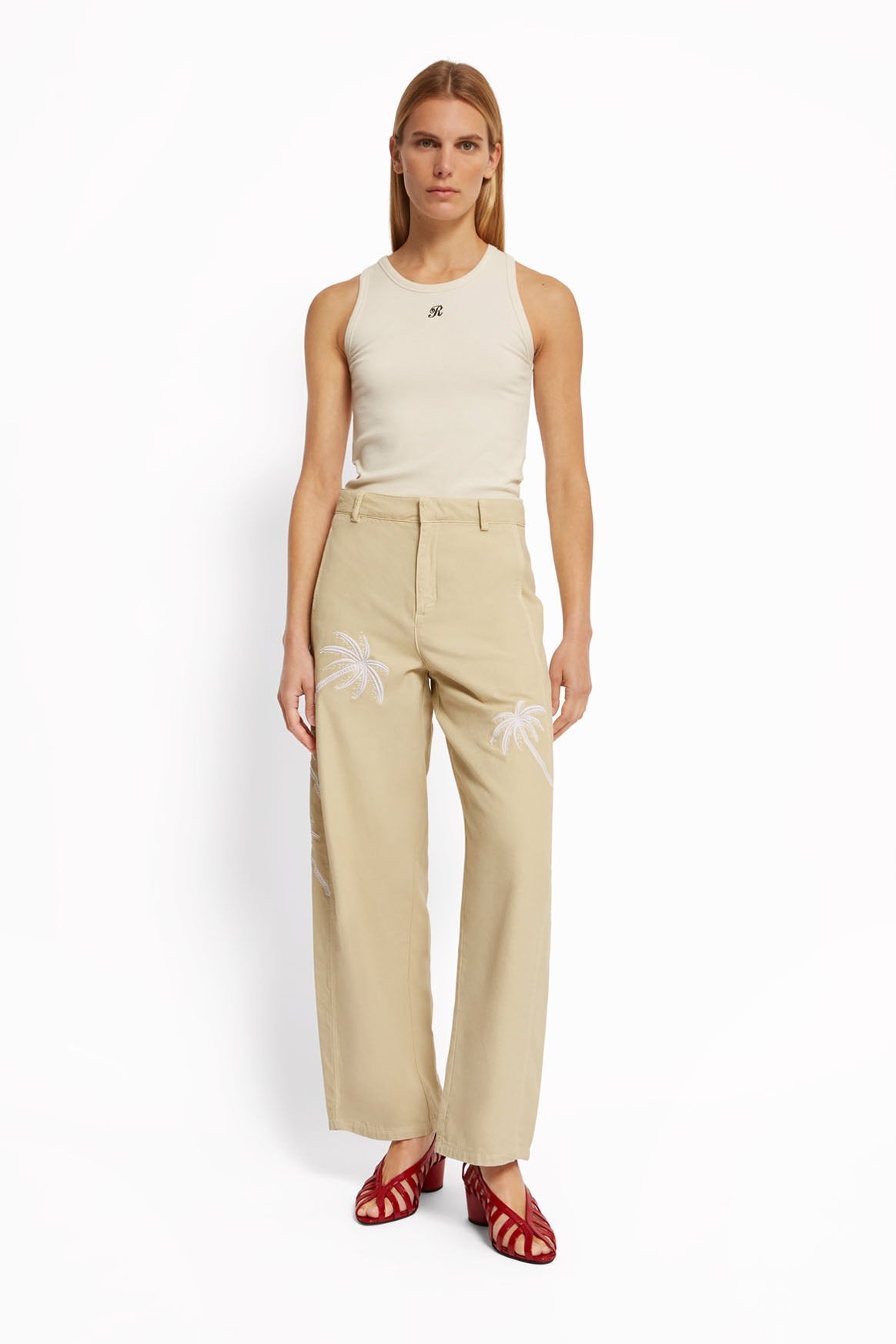 PANTALON LOU BRODÉ - ROSEANNA