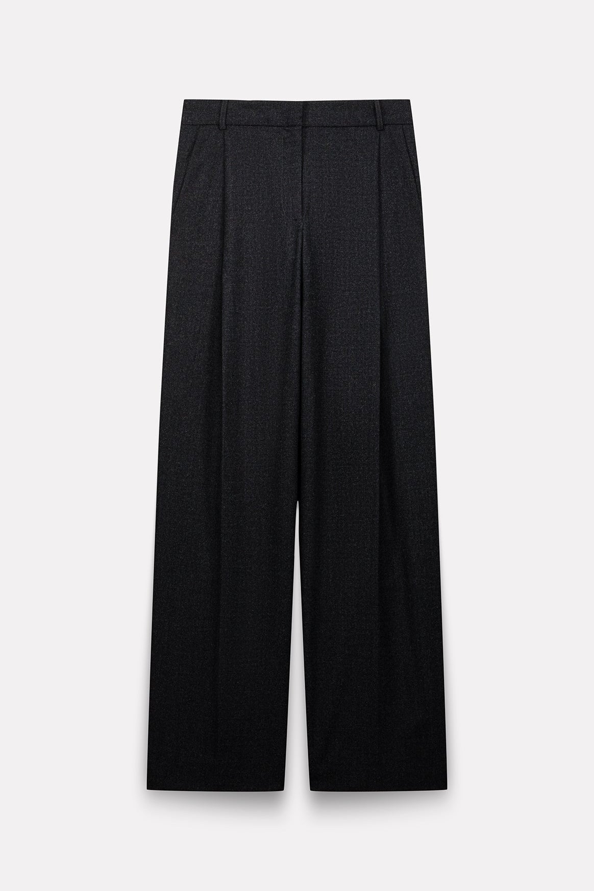 PANTALON OSCAR EN LAINE ANTHRACITE - ROSEANNA