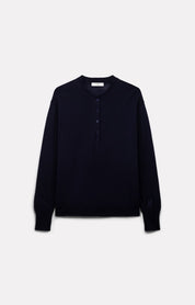 PULL POLO ELLA EN LAINE MÉRINOS NAVY - ROSEANNA