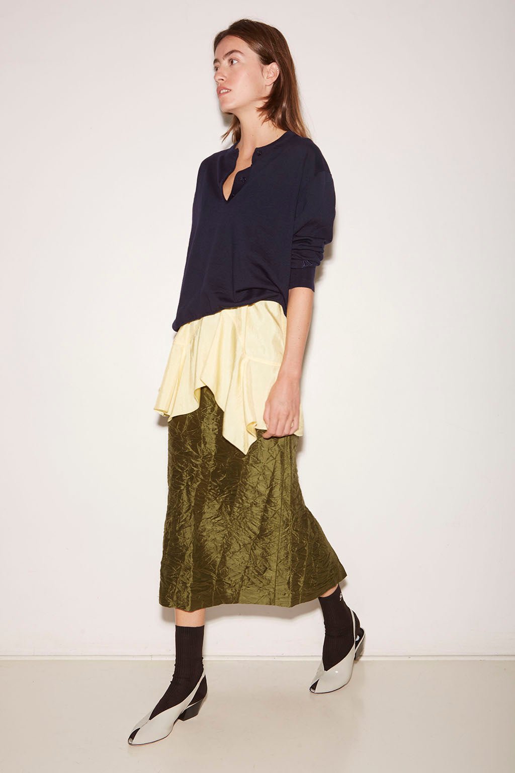 PULL POLO ELLA EN LAINE MÉRINOS NAVY - ROSEANNA