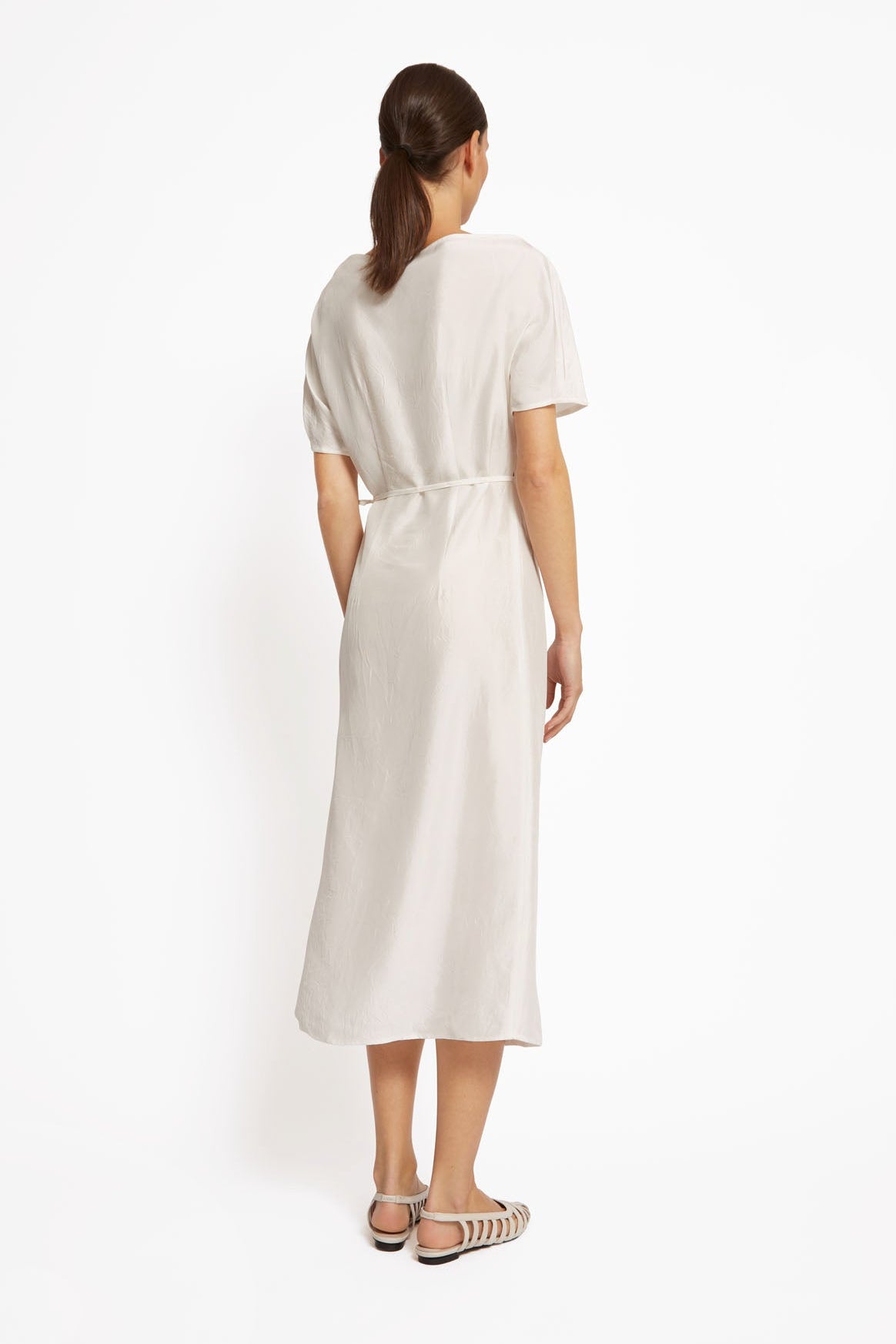 parker silk wrap dress Parker