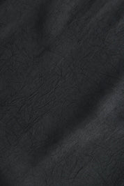ROBE PORTEFEUILLE TAYLOR EN SATIN D'ACÉTATE CHARBON - ROSEANNA