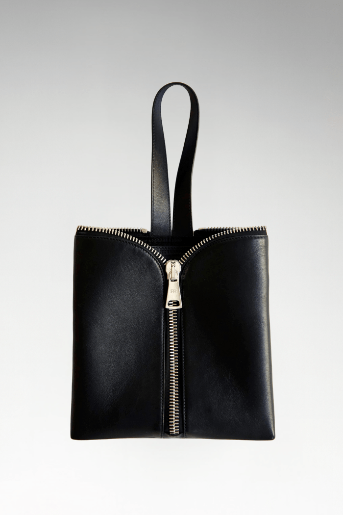 SAC FORTUNE COOKIE CUIR NOIR - ROSEANNA