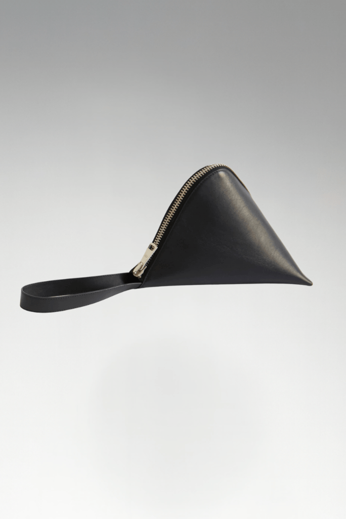 SAC FORTUNE COOKIE CUIR NOIR - ROSEANNA