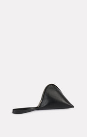 SAC FORTUNE COOKIE EN CUIR NOIR - ROSEANNA
