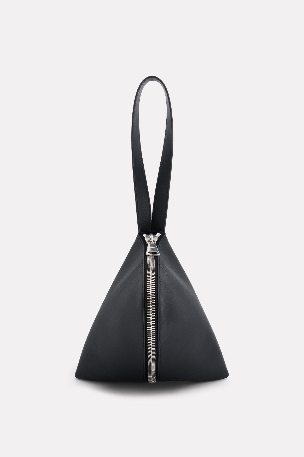 SAC FORTUNE COOKIE EN CUIR NOIR - ROSEANNA