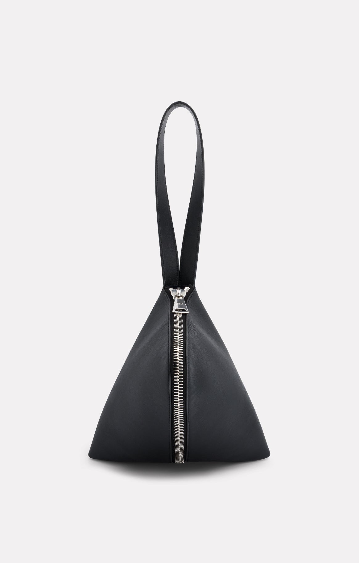 SAC FORTUNE COOKIE EN CUIR NOIR - ROSEANNA