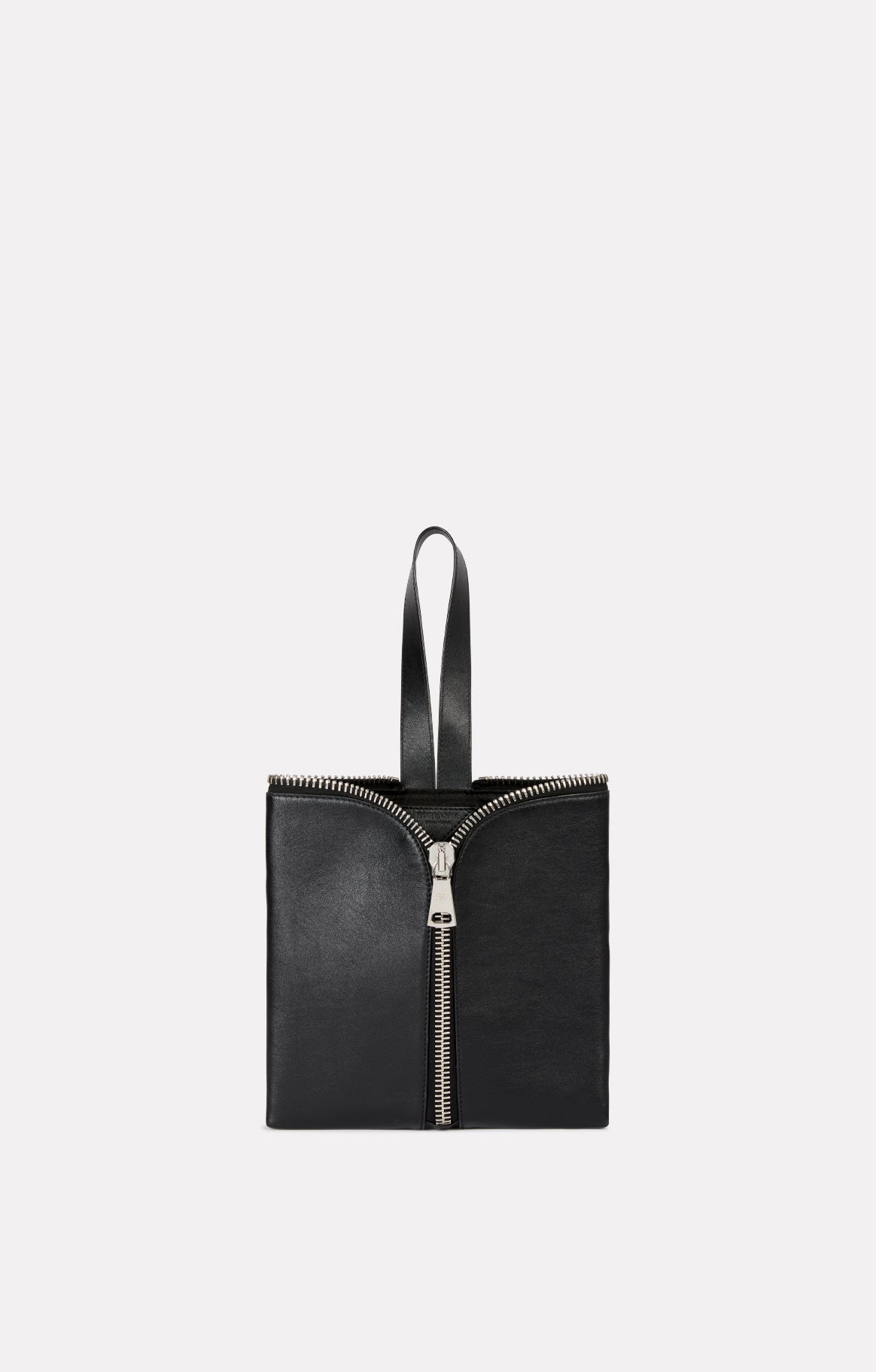 SAC FORTUNE COOKIE EN CUIR NOIR - ROSEANNA