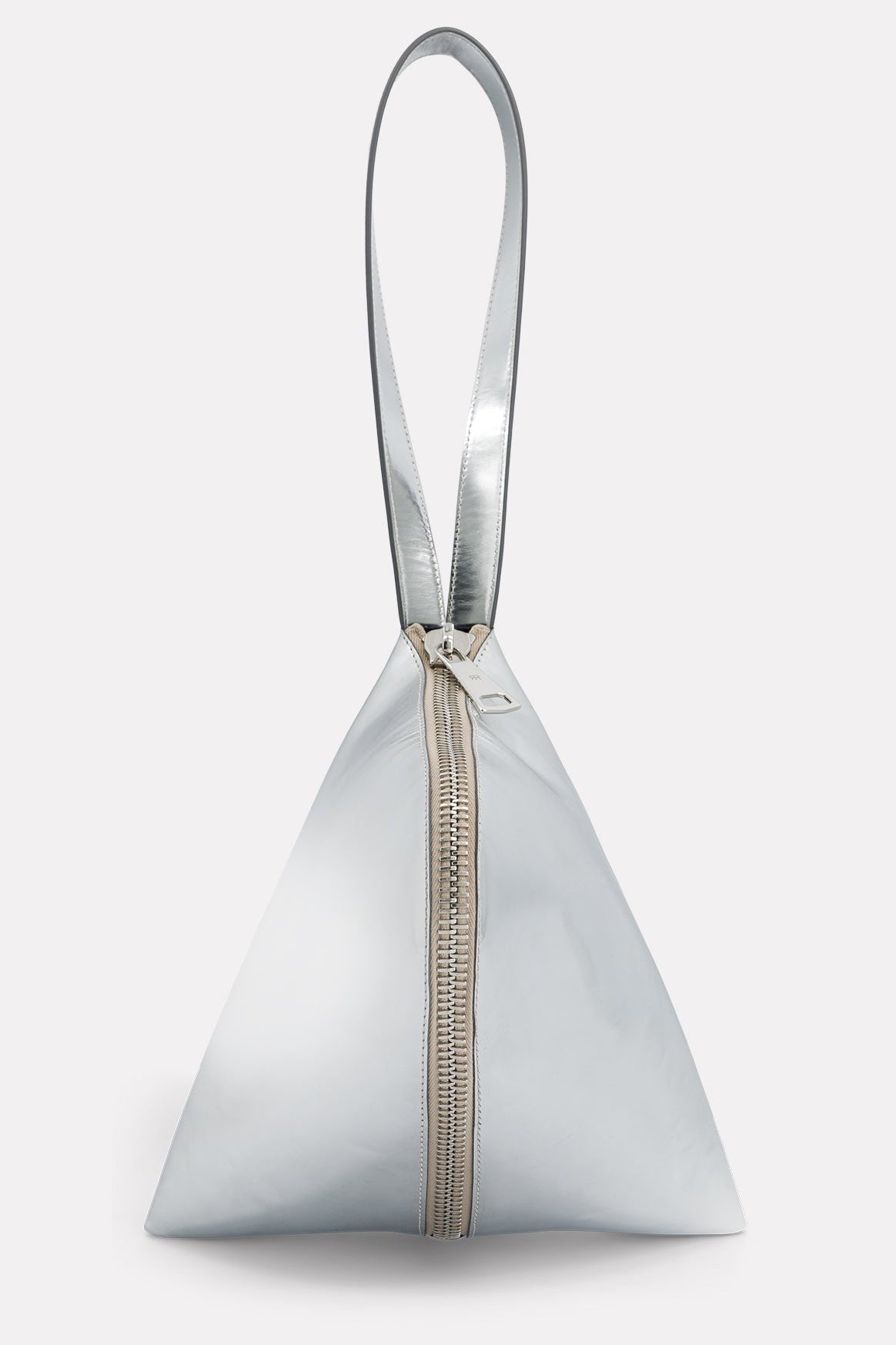 SAC FORTUNE COOKIE EN CUIR SILVER - ROSEANNA