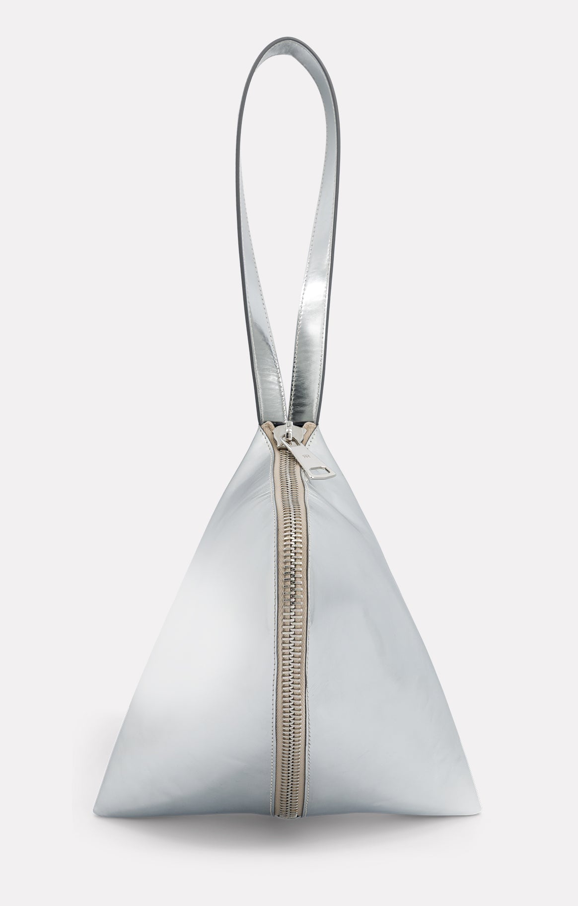 SAC FORTUNE COOKIE EN CUIR SILVER - ROSEANNA