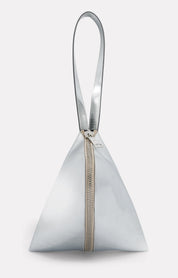 SAC FORTUNE COOKIE EN CUIR SILVER - ROSEANNA
