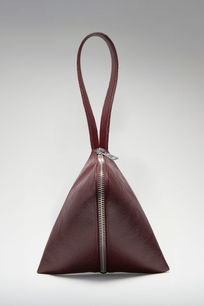 SAC FORTUNE COOKIE VERNIS BORDEAUX - ROSEANNA