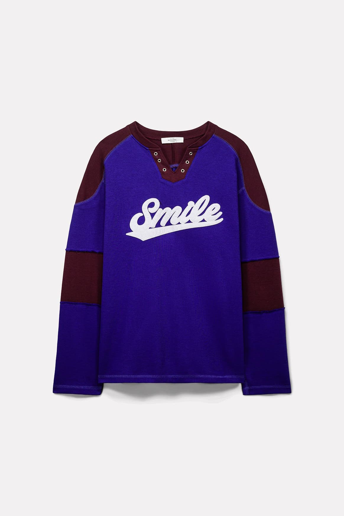T-SHIRT OKAY EN COTON VIOLET - ROSEANNA