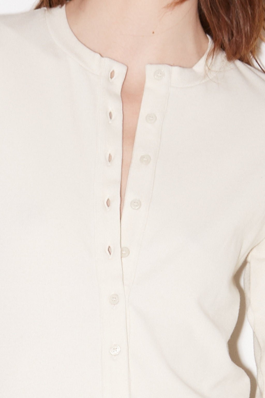 T-SHIRT TUNISIEN EN COTON OFFWHITE - ROSEANNA