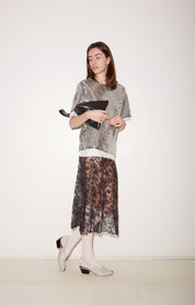 top martial midnight - glitter silver - ROSEANNA