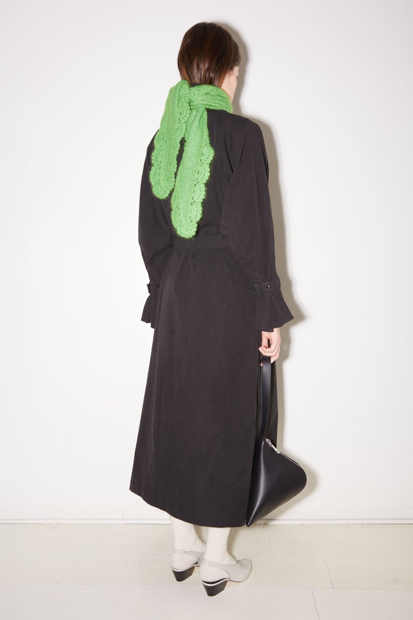 TRENCH YOKO EN COTON CHARBON EFFET STONE-WASHED - ROSEANNA