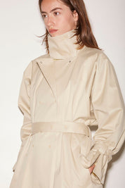 TRENCH YOKO EN GABARDINE DE COTON BEIGE - ROSEANNA