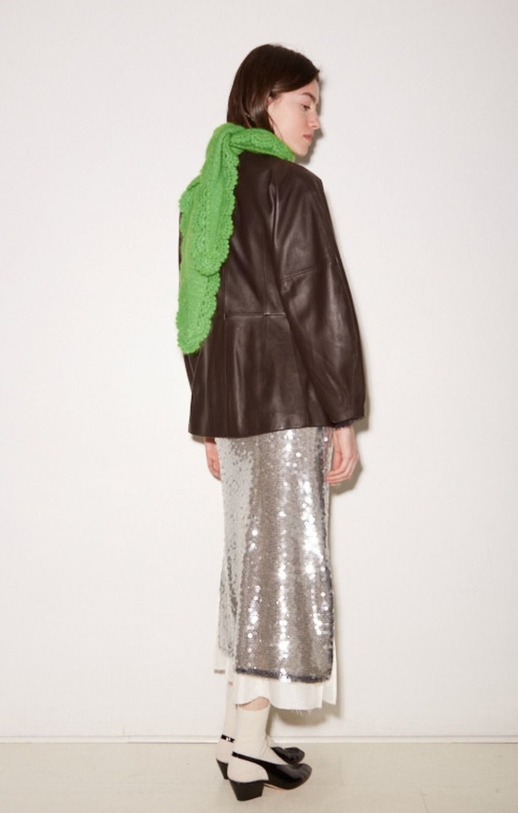 VESTE AJUSTÉE CHARLIE EN CUIR COOKIE - ROSEANNA