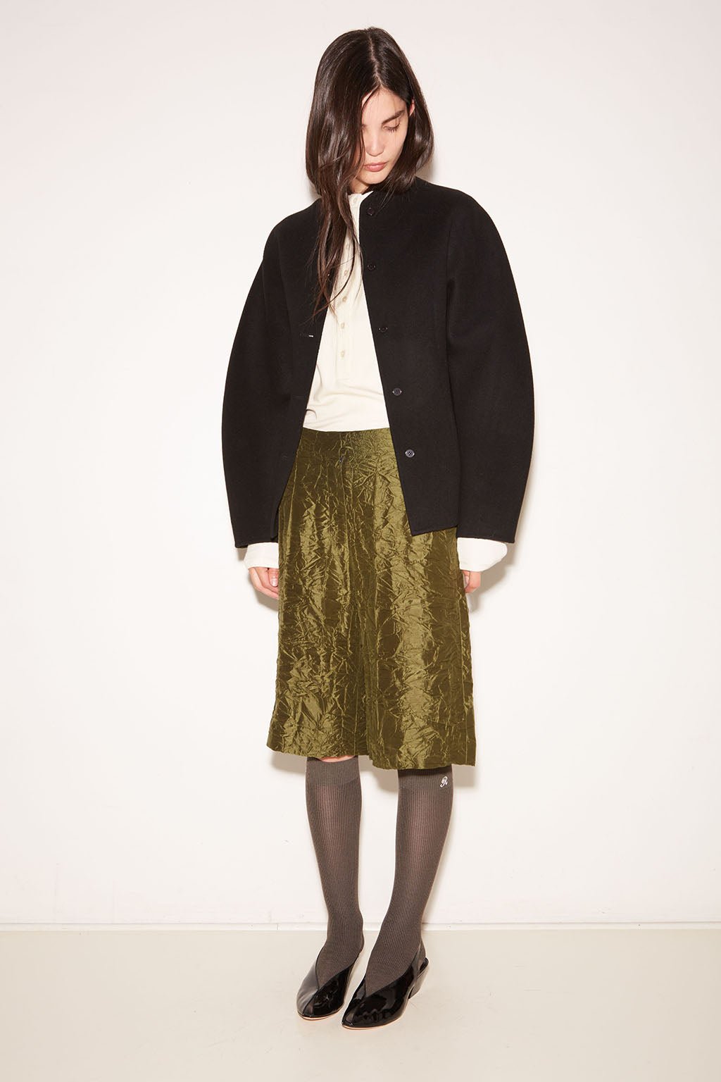 VESTE CHARLIE AJUSTÉE EN LAINE NOIR - ROSEANNA