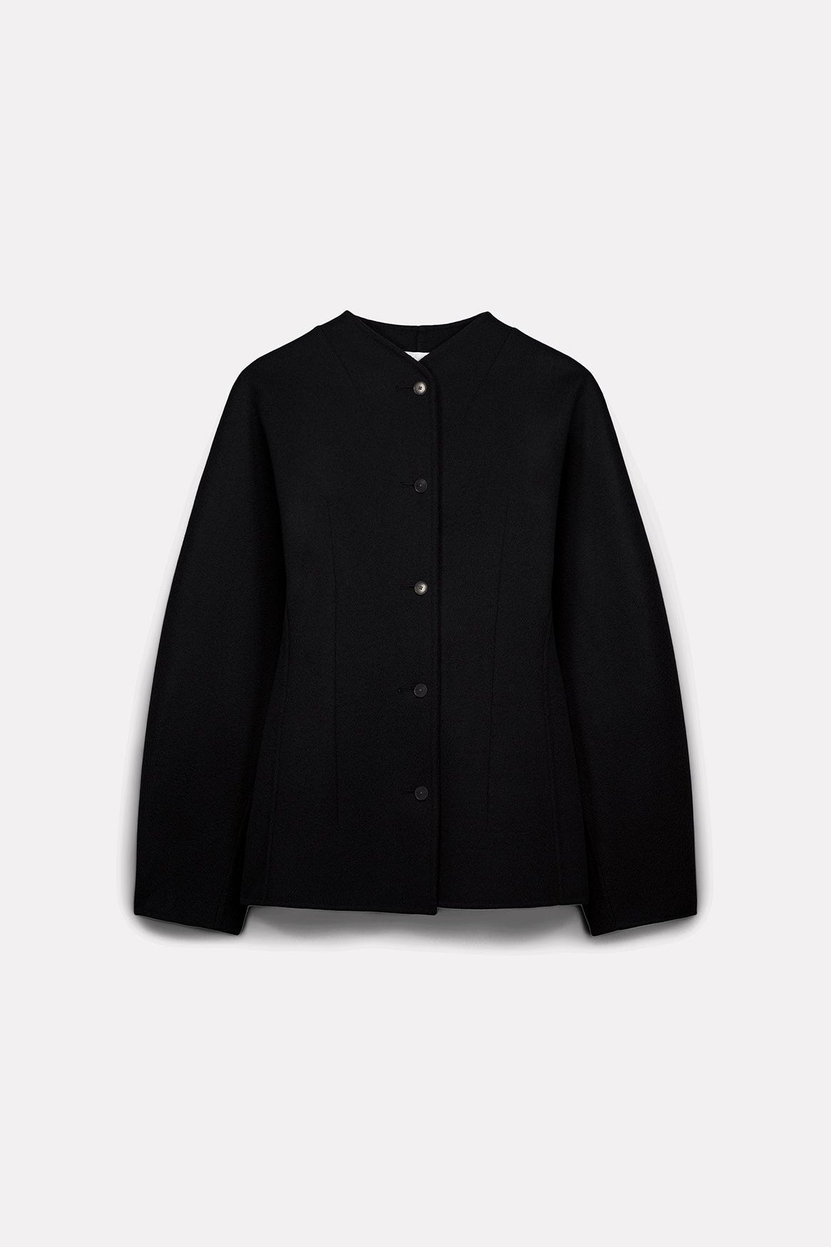 VESTE CHARLIE AJUSTÉE EN LAINE NOIR - ROSEANNA