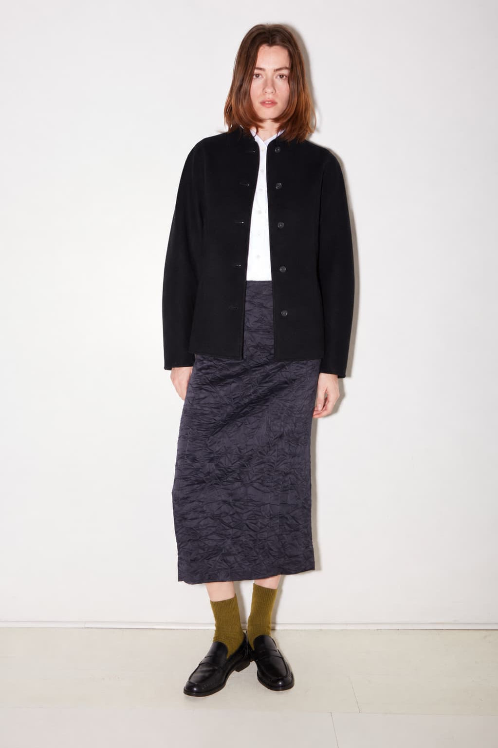 VESTE CHARLIE AJUSTÉE EN LAINE NOIR - ROSEANNA
