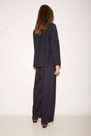 VESTE KAIA EN LAINE NAVY - ROSEANNA