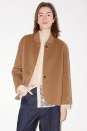 VESTE KAIA OVERSIZE EN LAINE BEIGE - ROSEANNA